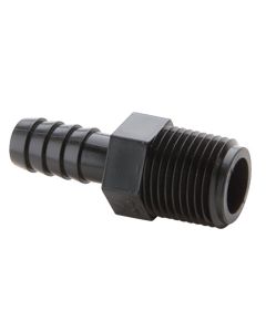 Male Adapter (NPT x Barb), 1/8" NPT x 3/8" barb
