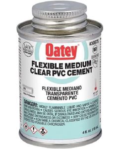 Flex PVC Pipe Cement, 4 Oz.